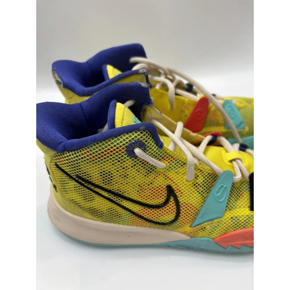 Nike Kyrie 7 GS World 1 People Size 6.5Y Yellow Colorful 2021 CT4080-700